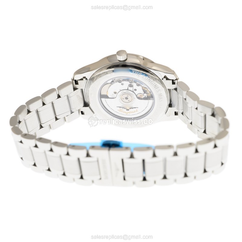 Longines Master Replica - Automatic - Blue Dial - Steel Case & Strap - Clasp - View 4