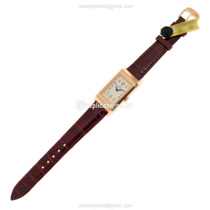 Jaeger-Lecoultre Q3342520 REVERSO - Manual Wind - 18kt Rose Gold - White Dial - Buckle Clasp - View 2