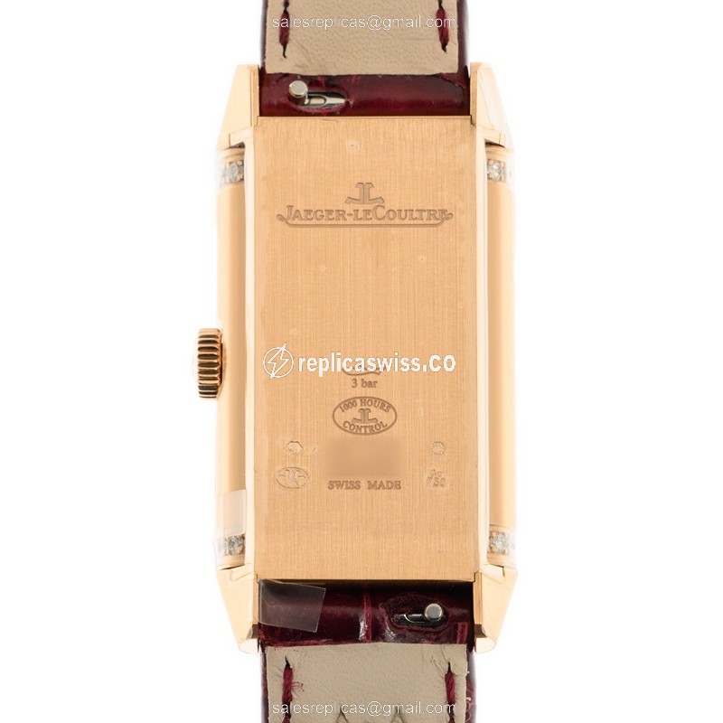 Jaeger-Lecoultre Q3342520 REVERSO - Manual Wind - 18kt Rose Gold - White Dial - Buckle Clasp - View 3