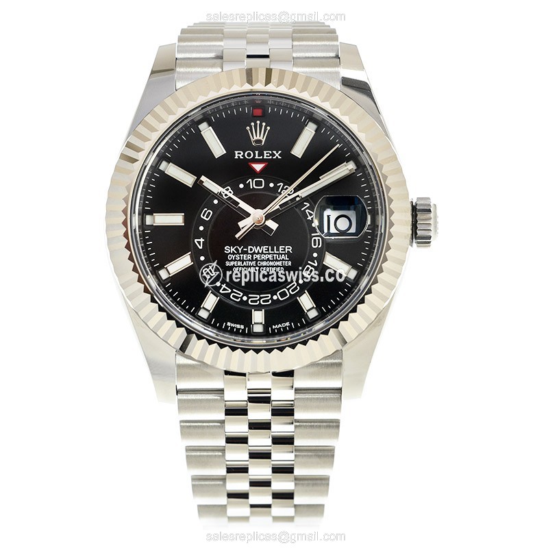 Rolex Sky-Dweller Replica | Automatic | 18kt White Gold - Steel Case - View 2