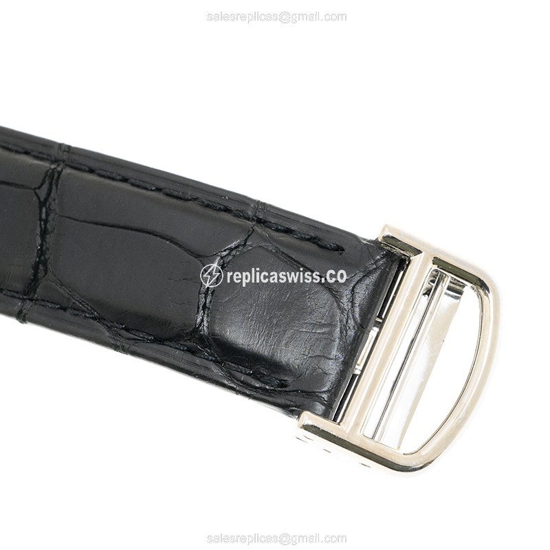 Cartier Tank Replica - Automatic - 18kt - Beige - Alligator - View 4