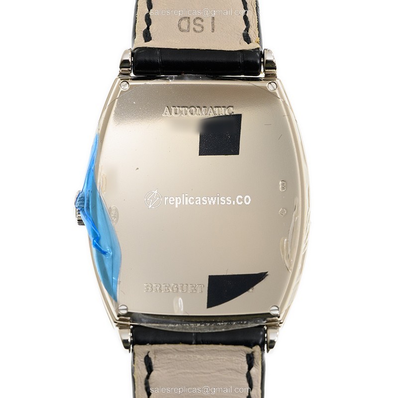 Breguet 3661BB/12/984/DD00 PATRIMONY TRAD. - Auto - White Gold - Diamond Dial - Black Alligator Buckle - View 3