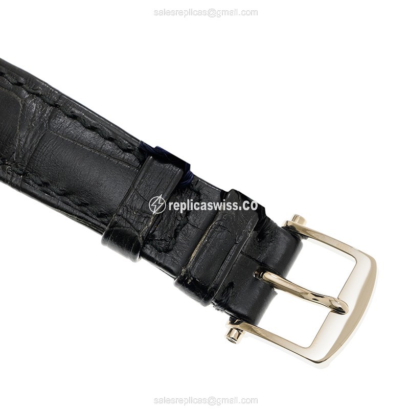 Breguet 3661BB/12/984/DD00 PATRIMONY TRAD. - Auto - White Gold - Diamond Dial - Black Alligator Buckle - View 4