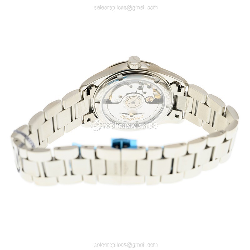 Longines Conquest Classic Replica - Automatic - Steel Case - White Dial, Silver Clasp - View 4