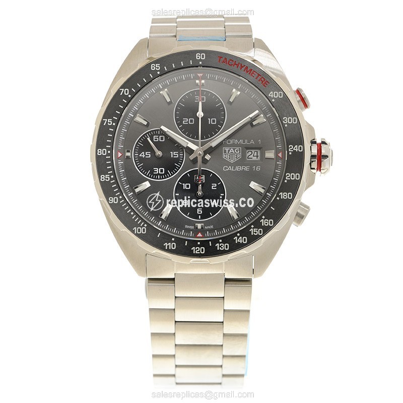 Tag Heuer CAZ2012.BA0876 F1 Automatic Steel - Gray Dial - Silver Steel Clasp - View 2