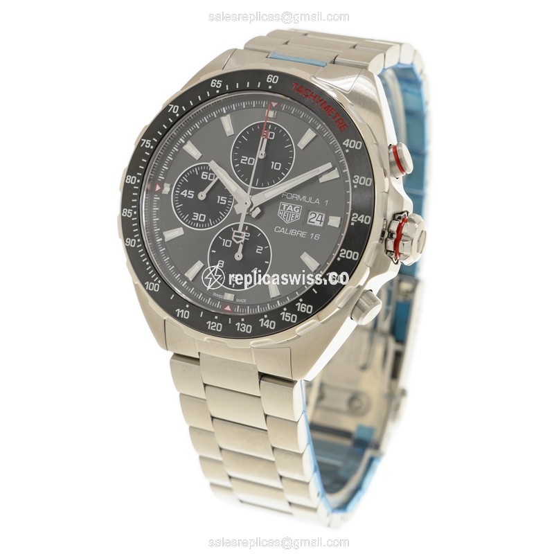 Tag Heuer CAZ2012.BA0876 F1 Automatic Steel - Gray Dial - Silver Steel Clasp - View 3