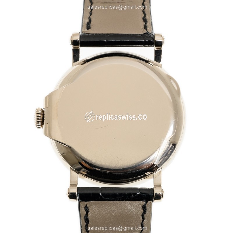 Patek Philippe 5153G-010 Replica - Automatic - 18kt White Gold - White Dial - Black Alligator Strap - View 3