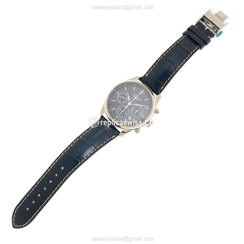 Rolex Submariner Replica - Automatic | Stainless Steel Case | Blue Dial | Leather Strap - View 2