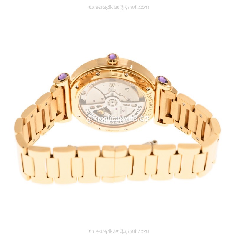 Chopard Imperiale Replica - Automatic - 18kt Rose Gold - Diamonds - White Dial - View 4