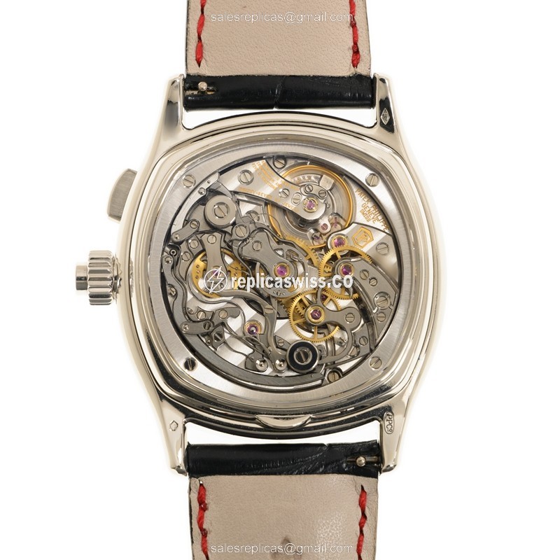 Patek Philippe 5951P-001 Grand Complications - Auto - 950 Pt - Black Dial - Buckle Clasp - Alligator Black - View 3