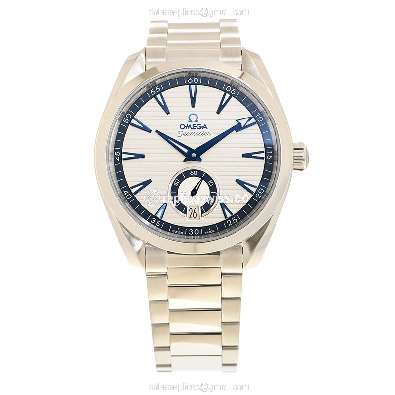 Omega Seamaster Replica - Automatic - Stainless Steel - Silver Dial - Steel Clasp - View 2