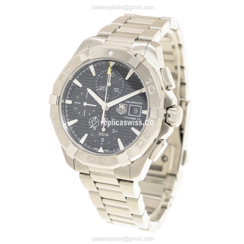 Tag Heuer Aquaracer Replica - Automatic - Steel - Black Dial - View 3