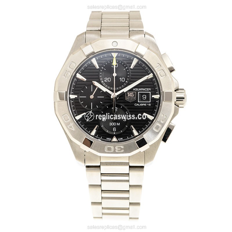 Tag Heuer Aquaracer Replica - Automatic - Steel - Black Dial - View 2