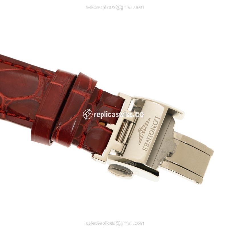 Rolex Submariner Replica | Automatic | Steel | White Dial | Red Alligator Strap - View 4