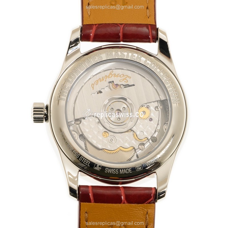 Rolex Submariner Replica | Automatic | Steel | White Dial | Red Alligator Strap - View 3