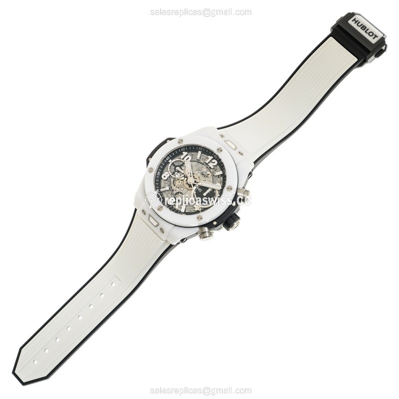 Hublot Big Bang Replica Watch - Automatic - Ceramic - Silver - View 2