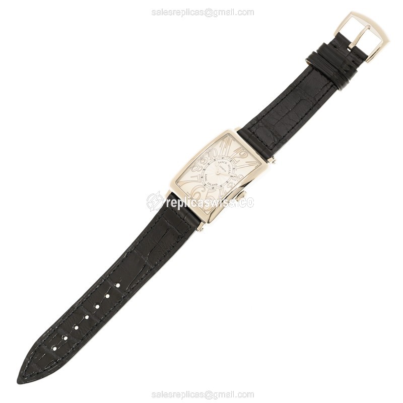 Franck Muller 952 QZ REL AC LONG ISLAND - Quartz - Silver Dial, Buckle Clasp - View 2