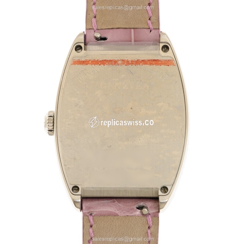 Franck Muller 7502 QZ Replica - Quartz - Steel Case - Purple Dial - Leather Strap - View 3