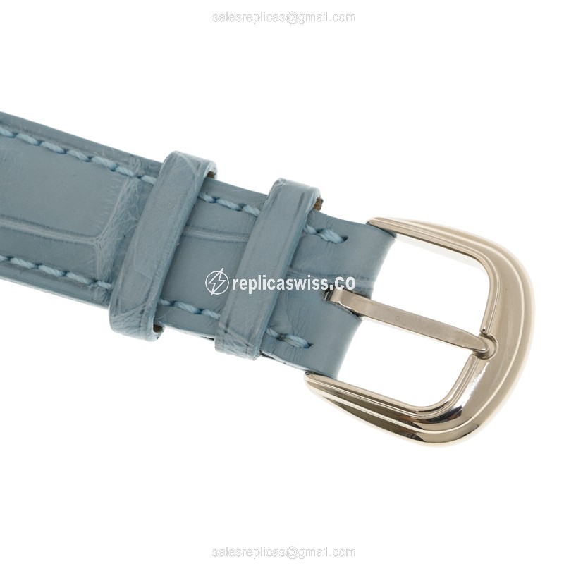 Franck Muller 7502 QZ AC Replica - Quartz - Steel Case - Blue Dial - Buckle Clasp - View 4