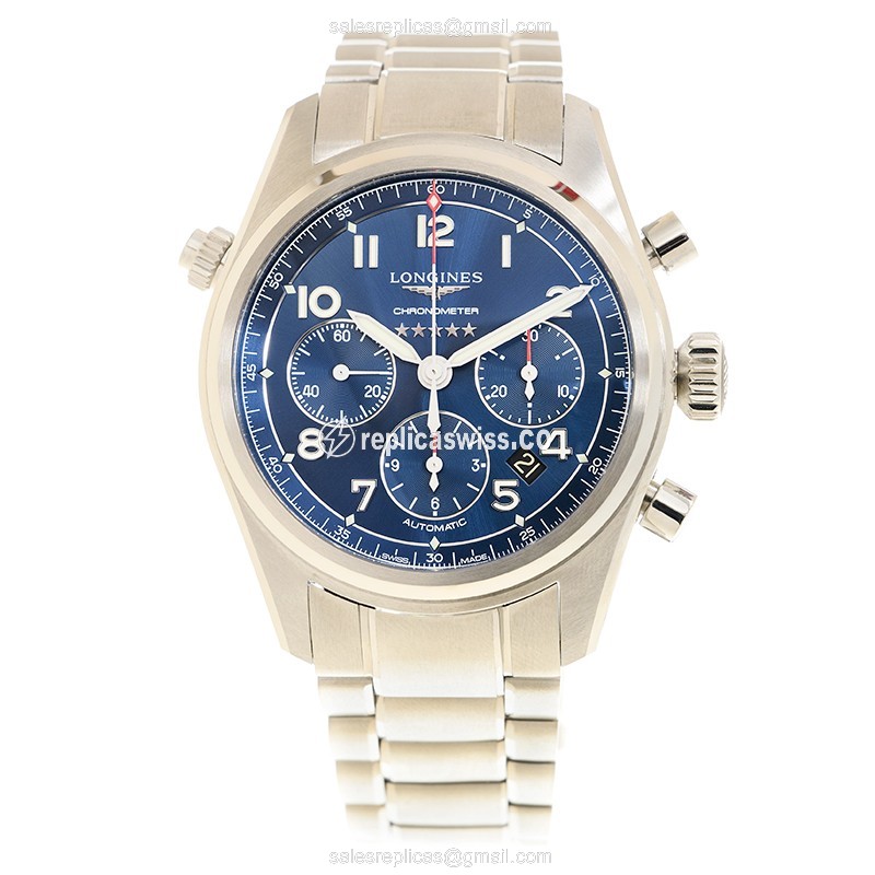 Longines Spirit Replica - Automatic - Steel Case - Blue Dial - View 2