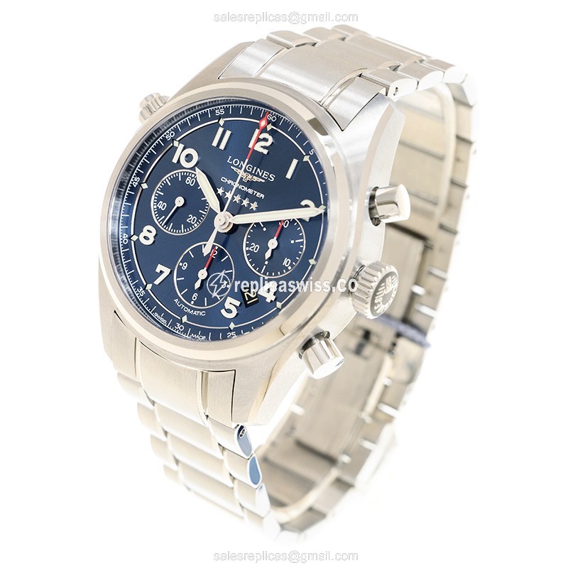 Longines Spirit Replica - Automatic - Steel Case - Blue Dial - View 3