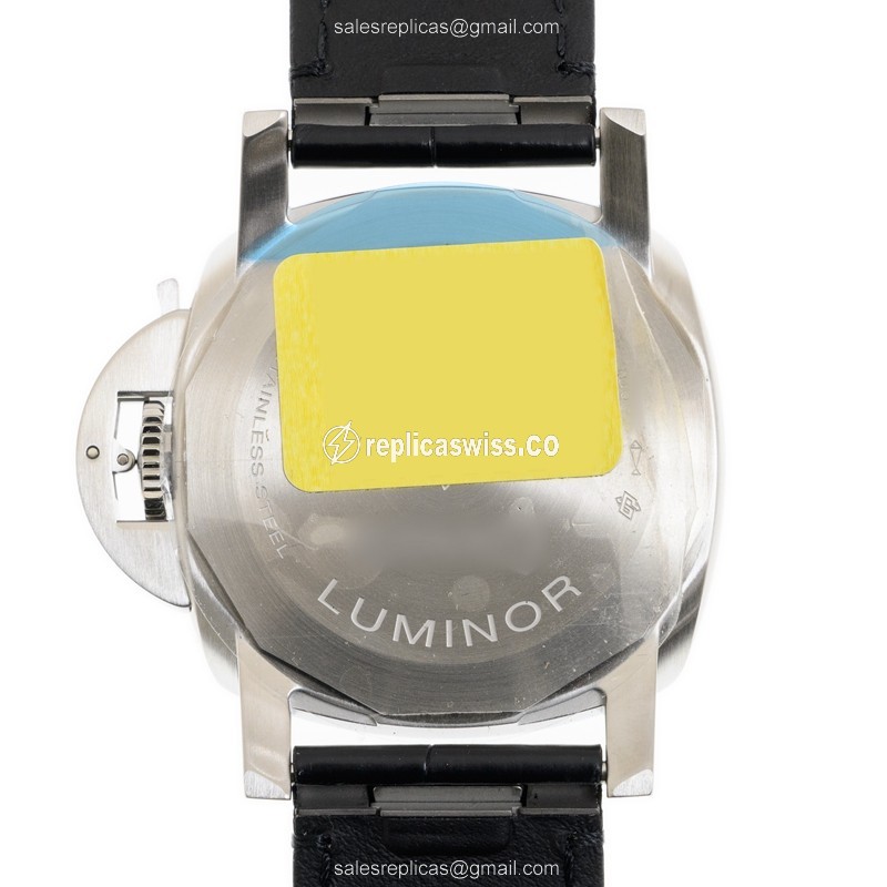 Panerai Luminor Marina Replica - Automatic - Stainless Steel - Black - Alligator Black - View 3