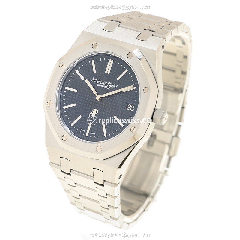 Audemars Piguet 16202ST.OO.1240ST.01 - Automatic - Steel Case - Blue Dial - Silver Strap - View 3