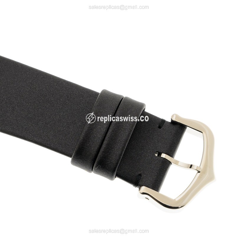 Cartier W4TA0017 TANK Replica - Quartz - Diamonds - Silver Dial - Black Cowhide Strap - View 4