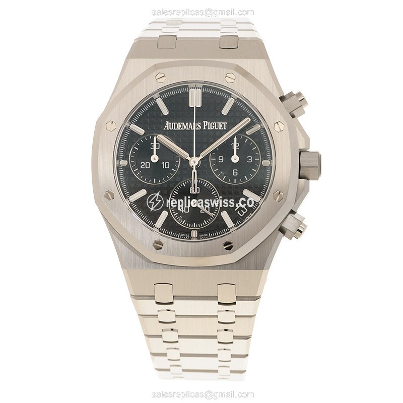 AP 26240ST.OO.1320ST.02 Automatic Steel Black Dial - Clasp Silver Strap - View 2