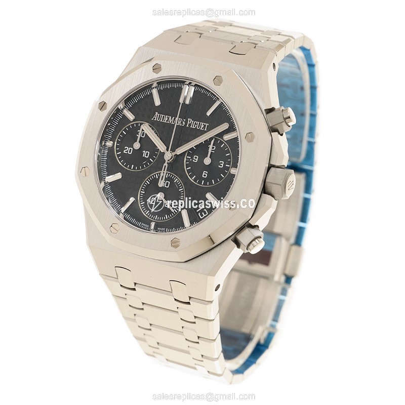 AP 26240ST.OO.1320ST.02 Automatic Steel Black Dial - Clasp Silver Strap - View 3