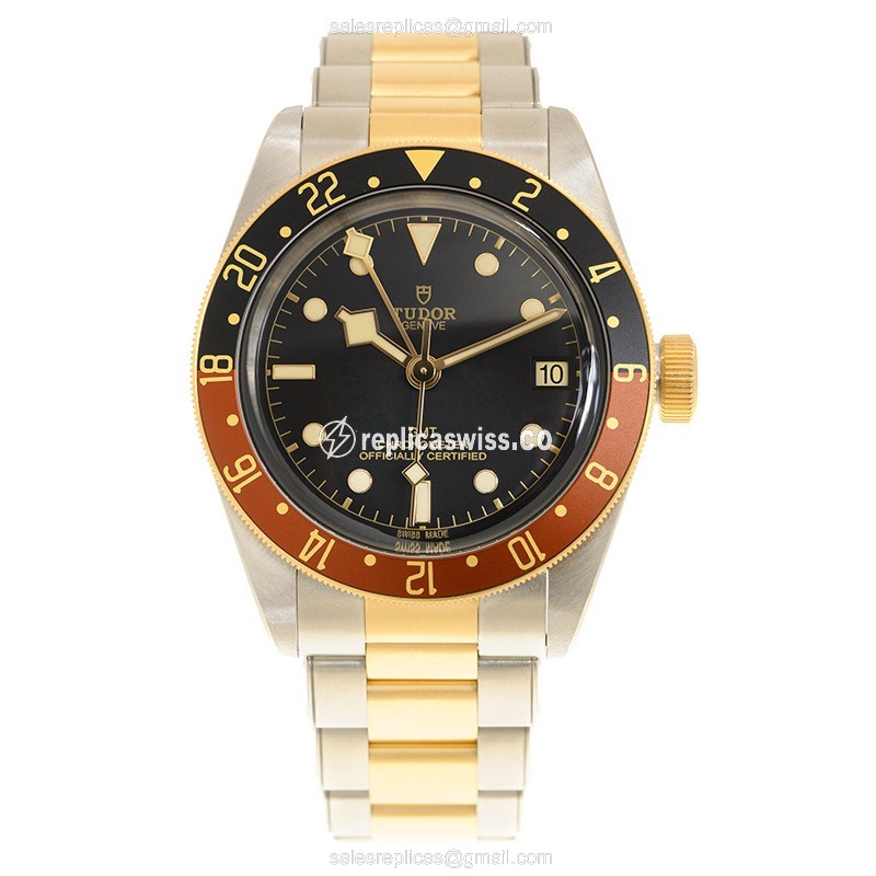 Tudor Black Bay GMT Replica - Automatic - Steel-Gold - Black - View 2