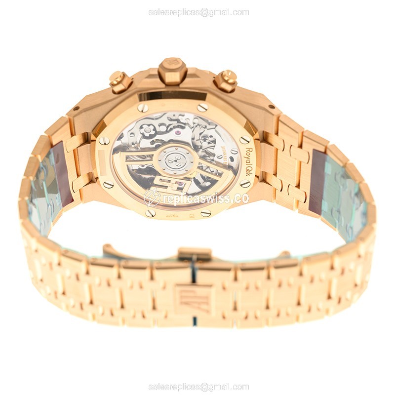 Audemars Piguet Royal Oak 26240OR.OO.1320OR.02 - Automatic 18kt Rose Gold - Black Dial - Gold Clasp - View 4