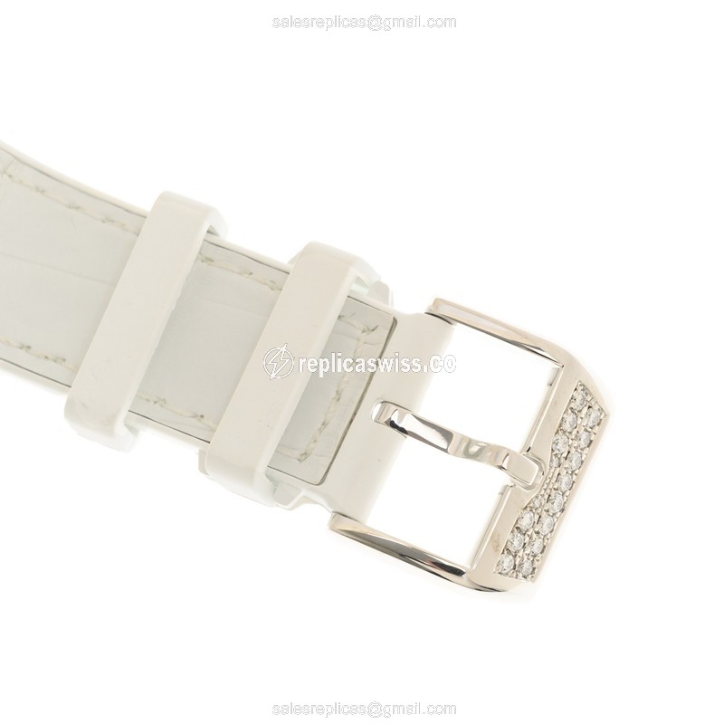 Franck Muller V 41 SC DT D OG.BC Vanguard Auto 18kt White Gold & Diamond - Buckle Clasp - View 4
