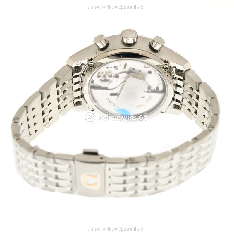 Omega Replica DE VILLE - Automatic - Stainless Steel - Black Dial - Silver Clasp - View 4