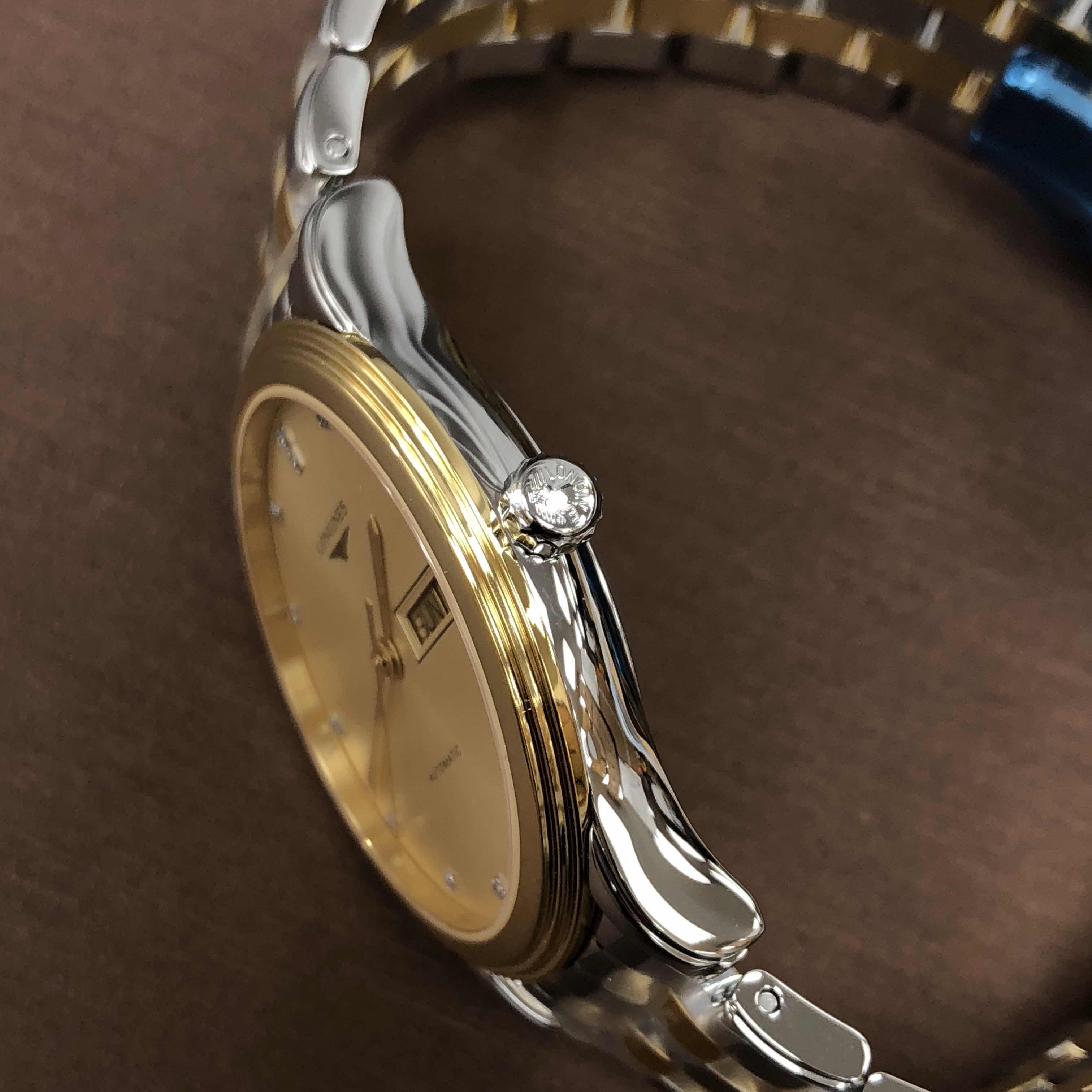Longines L4.899.3.37.7 Flagship - Automatic - Gold & Steel Case - Gold Strap - View 3
