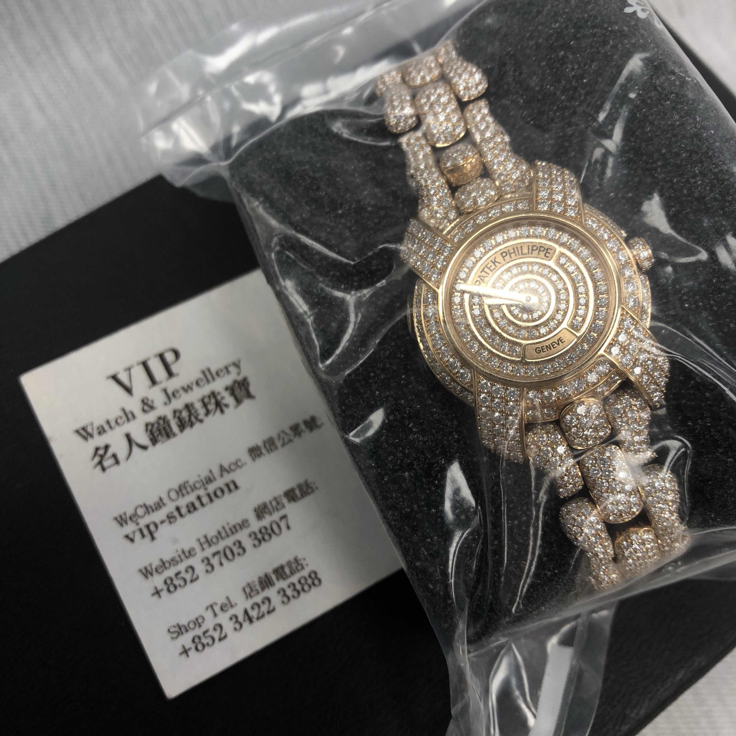 Patek Philippe TWENTY-4 Replica - Automatic - 18kt Rose Gold - Diamond Dial - Gold Clasp - View 4
