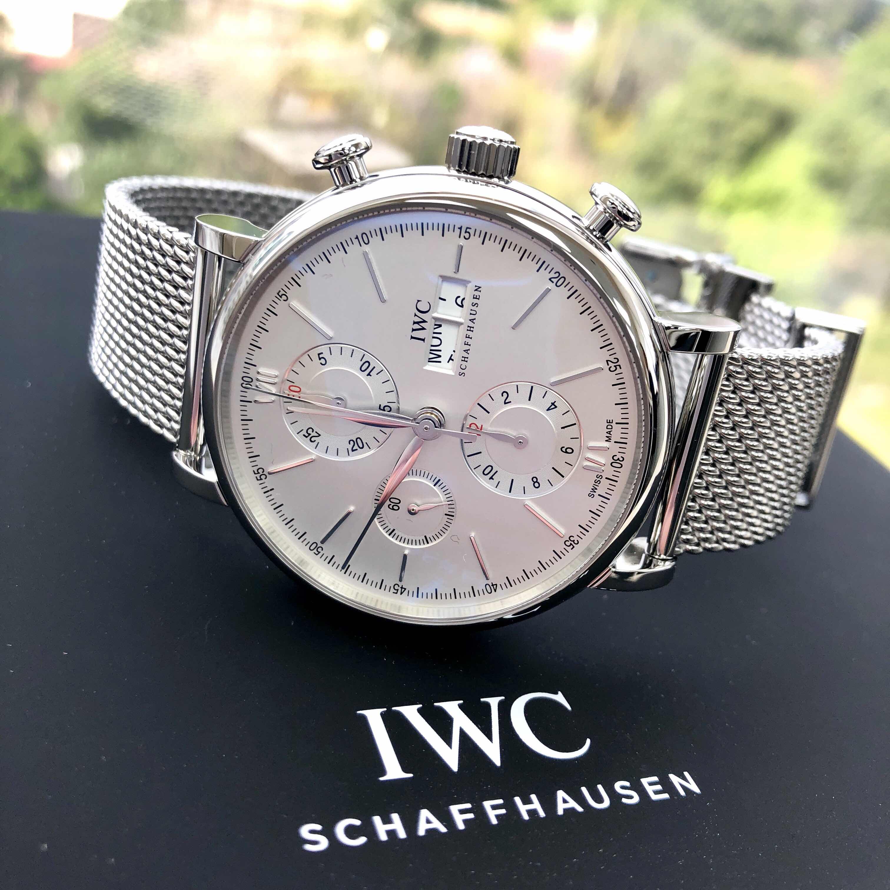 IWC PORTOFINO Automatic - Stainless Steel - White Dial - Silver Clasp - Sapphire Crystal - View 4
