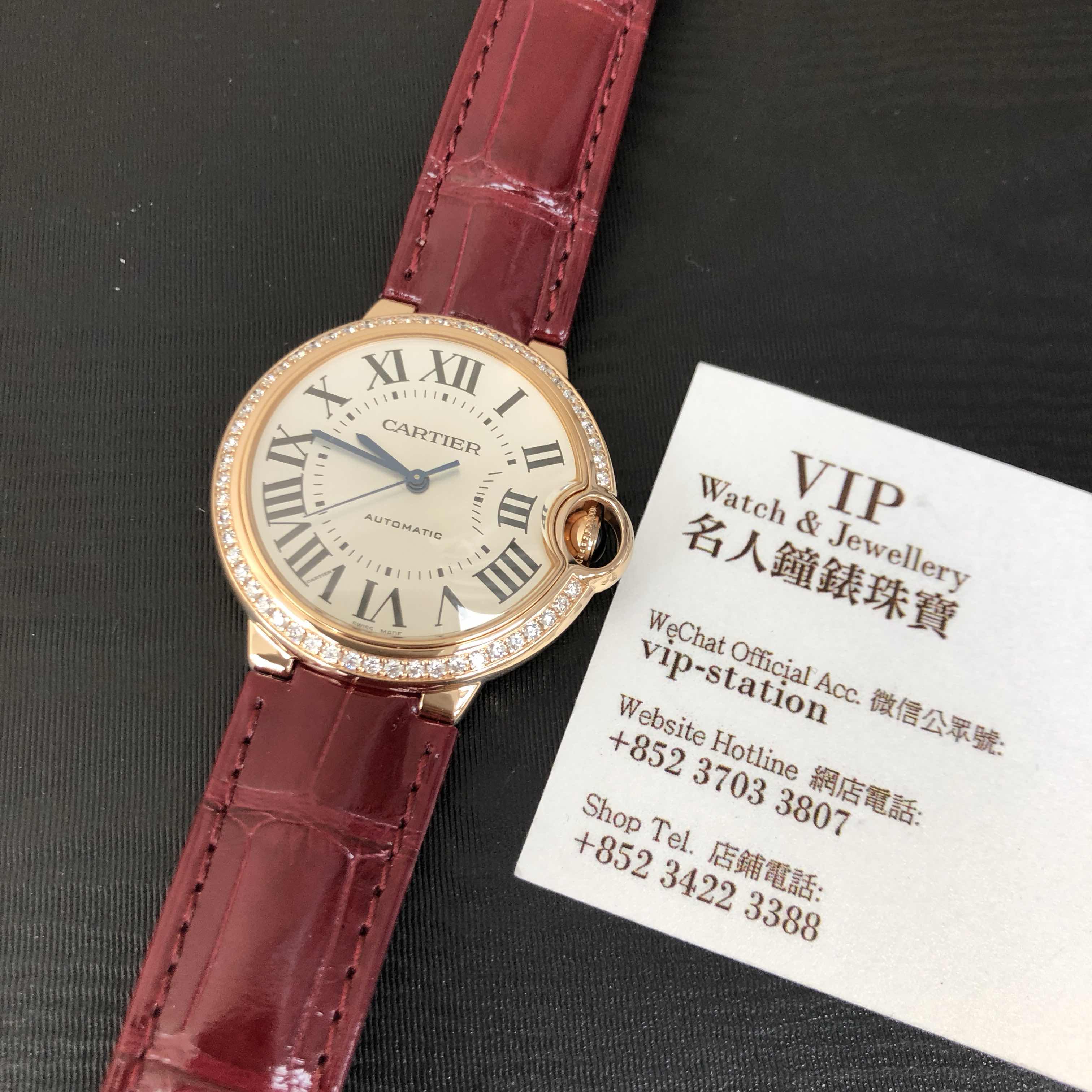 Cartier WJBB0034 BALLON BLEU Automatic 18kt Rose Gold & Diamonds - View 4