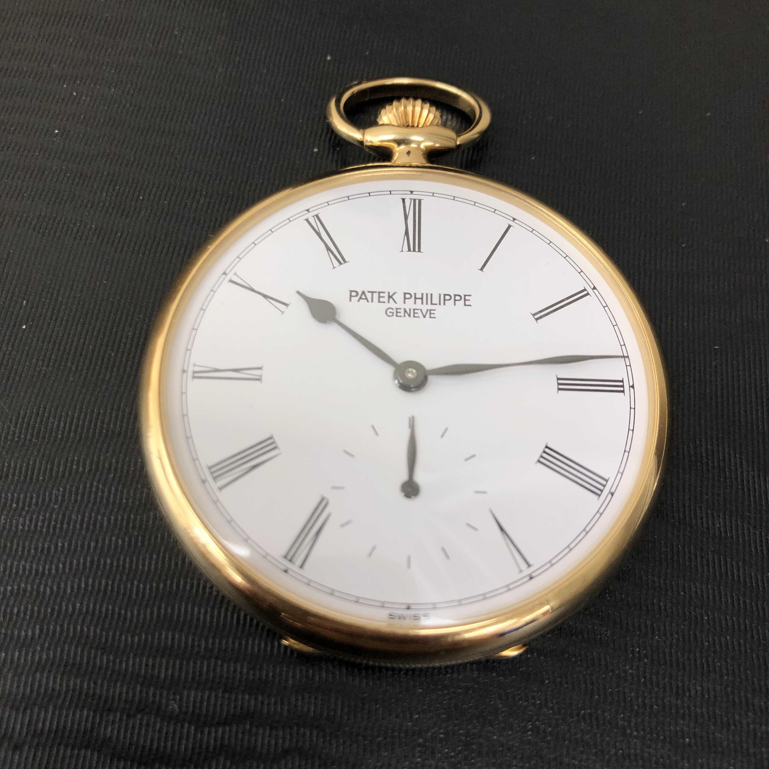 Patek Philippe 973J-010 Manual Wind - 18kt Gold Case - White Dial - Gold Strap - View 4