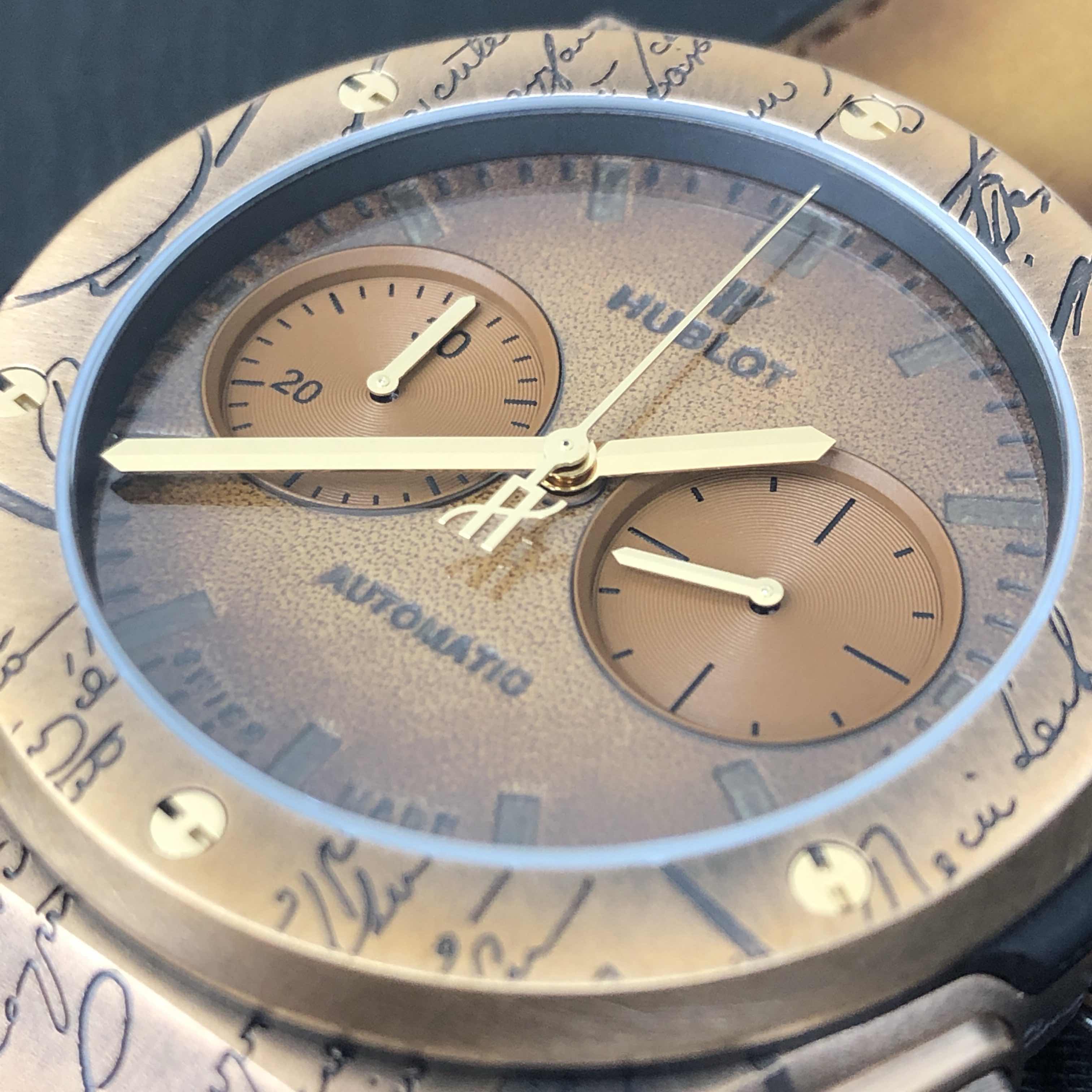 Hublot Classic Fusion Replica - Automatic - Bronze Case - Brown Dial - Leather Strap - View 4