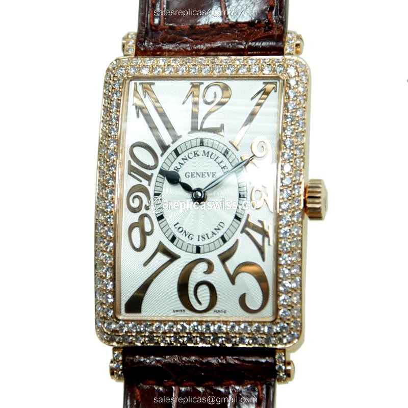 Franck Muller 1000 SC REL D 5N LONG ISLAND - Automatic - 18kt Rose Gold - Diamonds on Dial