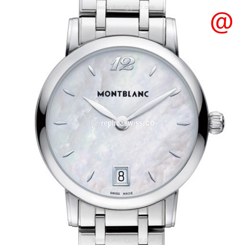 Mont Blanc 108764 STAR CLASSIQUE - Automatic - Steel Case - White Dial - Silver Steel Strap