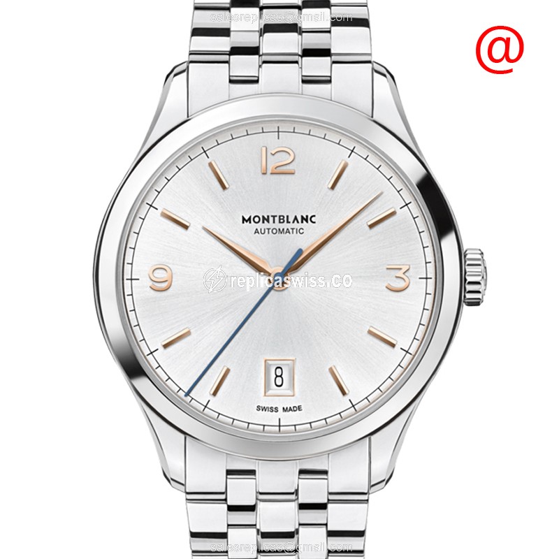 Mont Blanc 112519 PATRIMONY TRADITIONELLE - Automatic - Steel Case - Silver Dial - Steel Strap