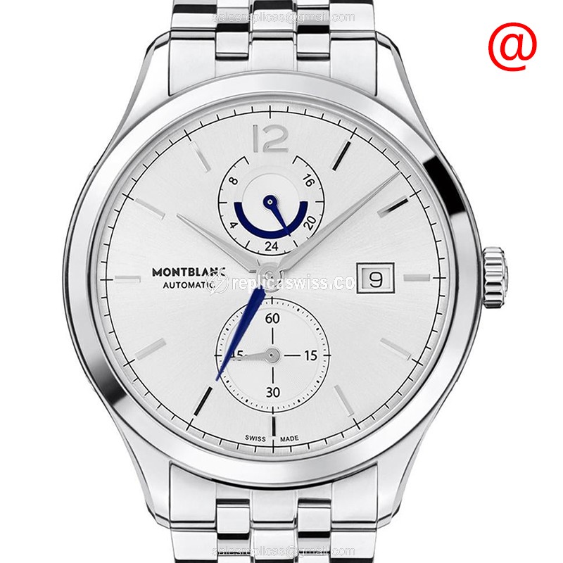 Mont Blanc Heritage Replica - Automatic - Stainless Steel Case - Silver Dial - Steel Strap - Luxury Replica HERITAGE Watch
