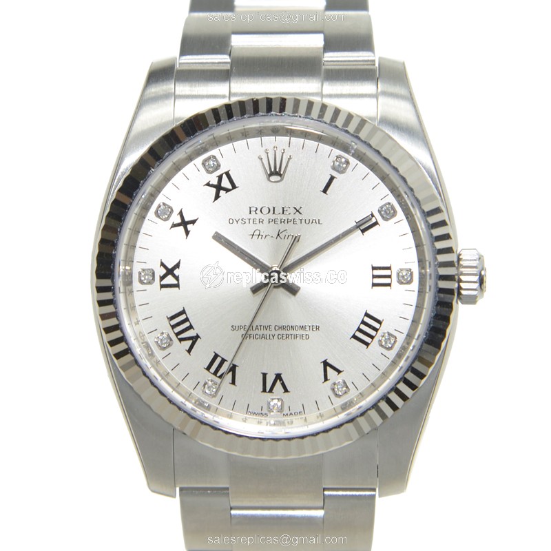 Rolex Datejust Replica - Automatic - White Gold & Steel - Silver Dial