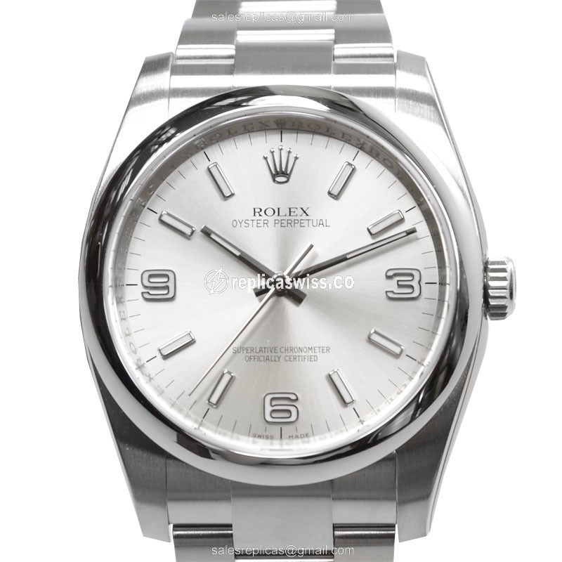Rolex 116000SV369 OYSTER - Automatic - Steel Case - Silver Dial - Steel Band - Luxury Replica OYSTER PERPETUAL Watch