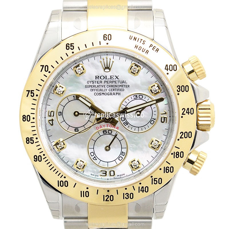Rolex Daytona Replica - Automatic | Silver Dial | Clasp | Silver Strap - Luxury Replica DAYTONA Watch
