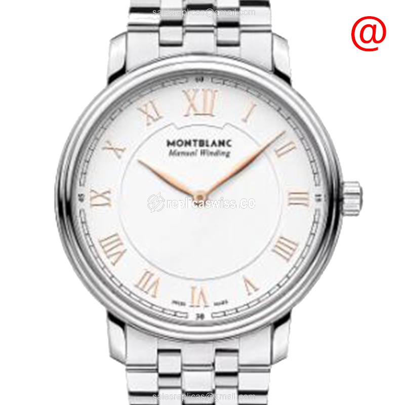 Mont Blanc Tradition Replica - Automatic - Steel Case - Silver Dial - Silver Strap - Luxury Replica TRADITION Watch
