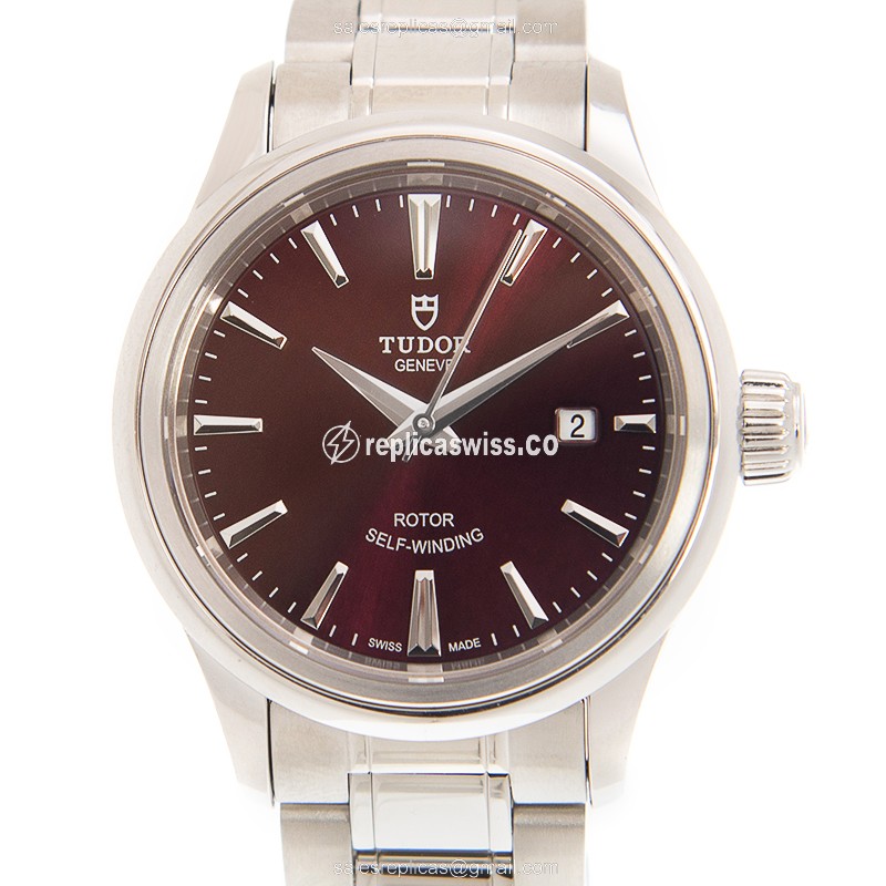 Tudor 12100-65010-PUR Replica - Automatic - Steel - Purple Dial - Silver Clasp - Luxury Replica STYLE Watch