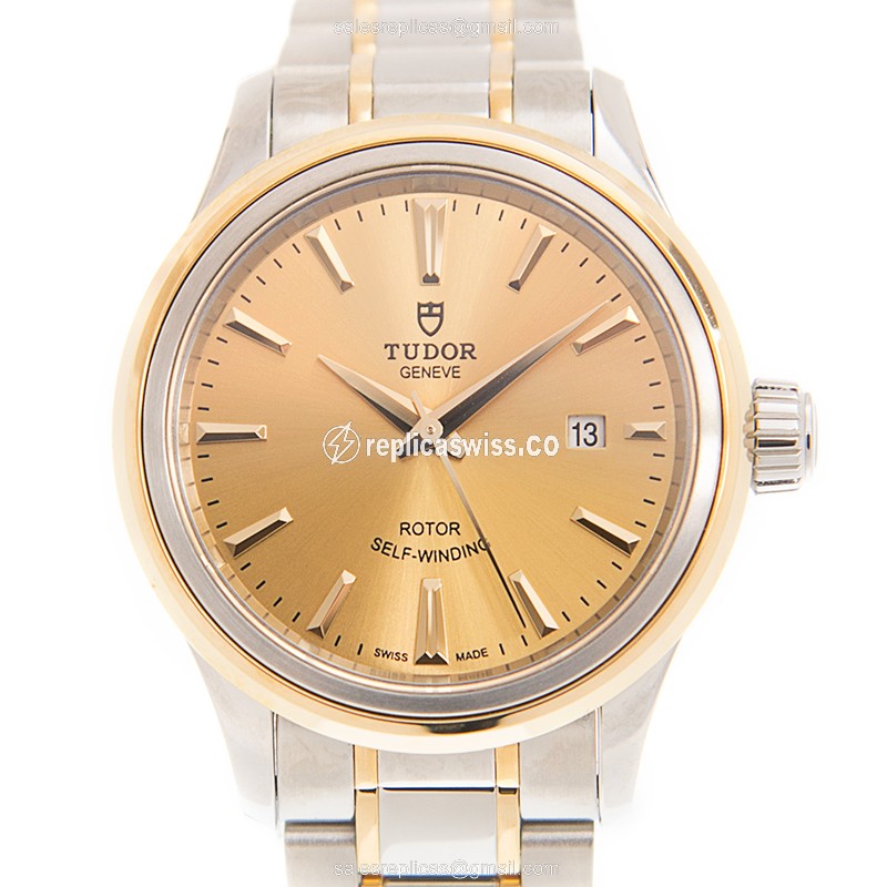 Tudor Replica Watch - Automatic - Gold Dial - Two-Tone - Luxury Replica STYLE Watch